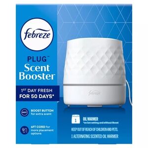 Febreze Plug Scent Booster with White Oil Warmer